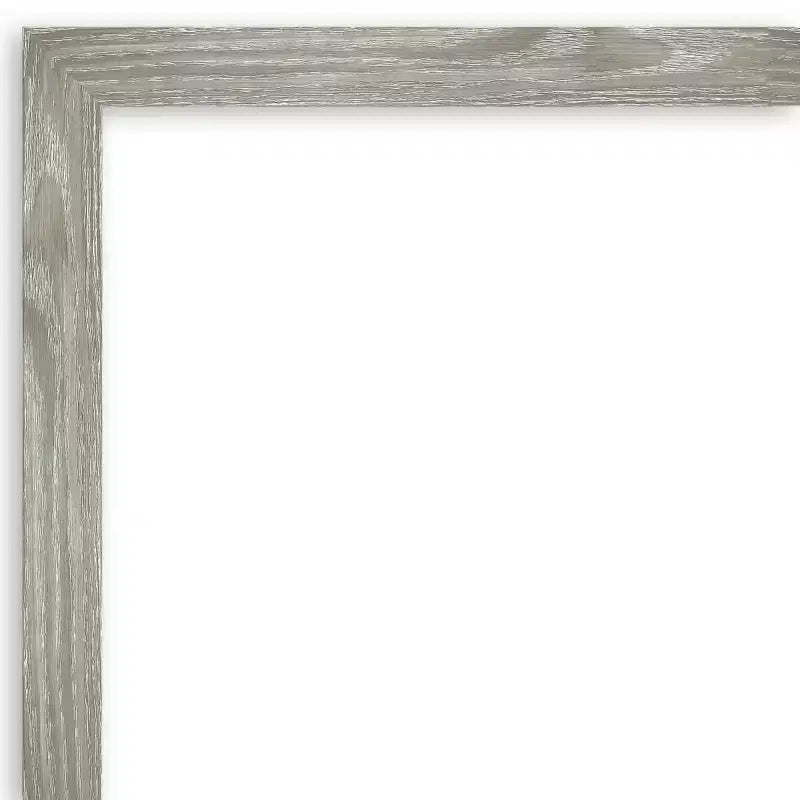 Miroir mural carré encadré Dove 50 x 66 cm gris délavé
