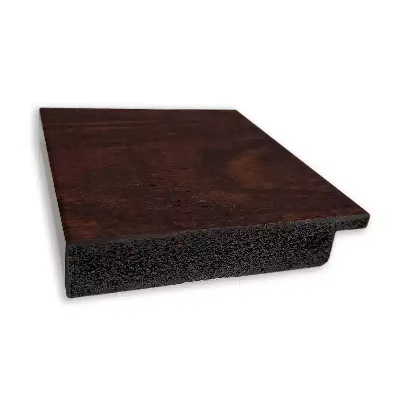 Miroir Mural Encadré Wildwood 45" x 35" Marron : Verre Biseauté Moderne, Aucun Assemblage Requis