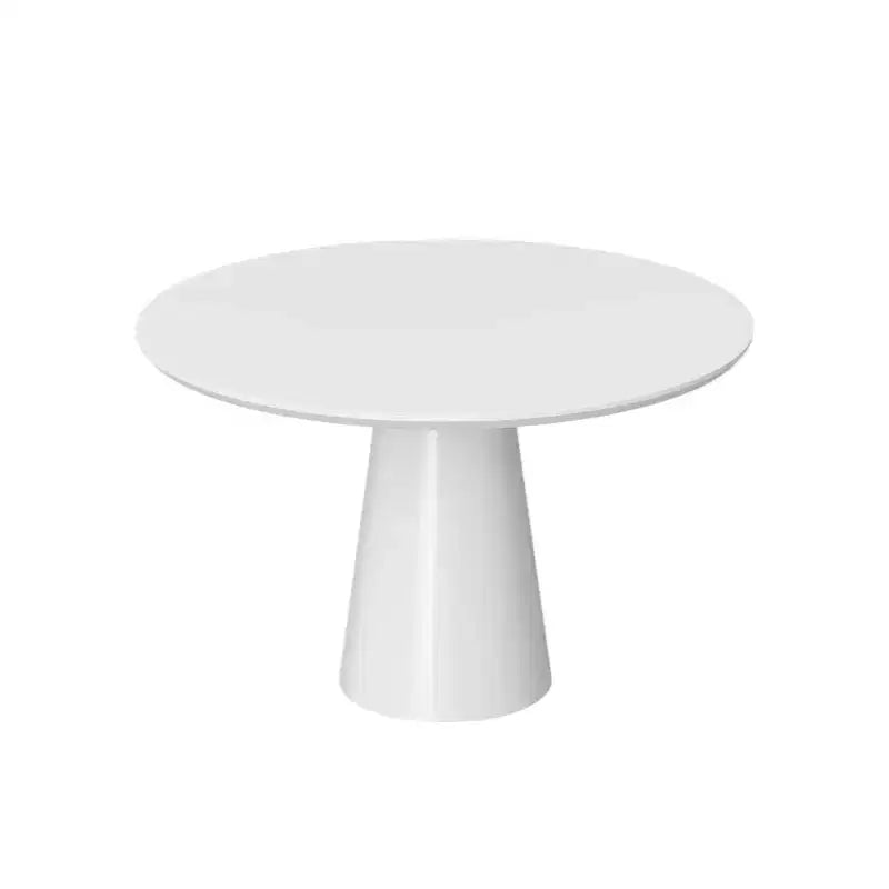 Table de salle à manger ronde à pied central en bois et métal, 42 po, dessus rond