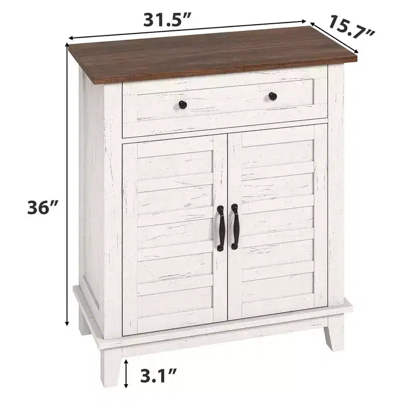Meuble de rangement de ferme réglable, avec étagères à 3 niveaux,