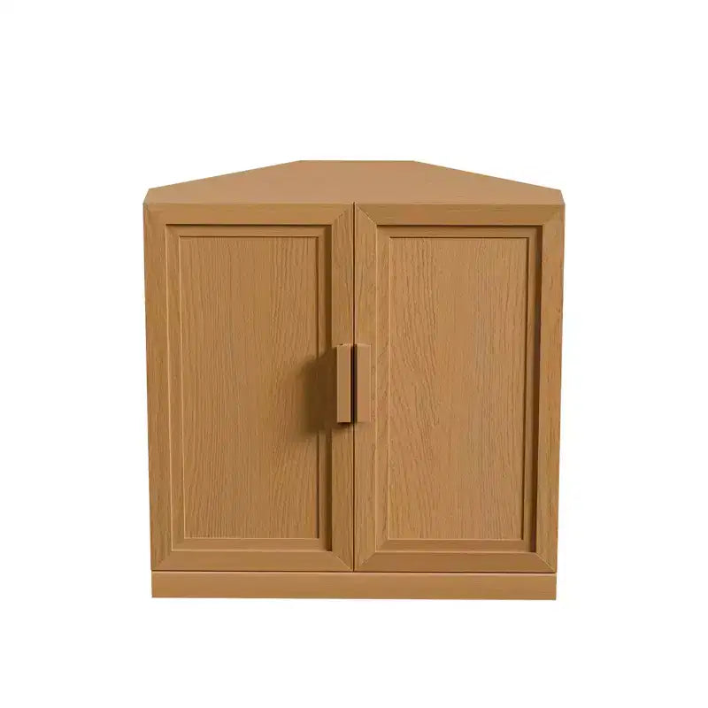 Meuble d'angle avec étagères réglables Buffet Vaisselier Meuble de cuisine et de salle à manger avec portes en bois - 31H x 31L, 36H x 31L