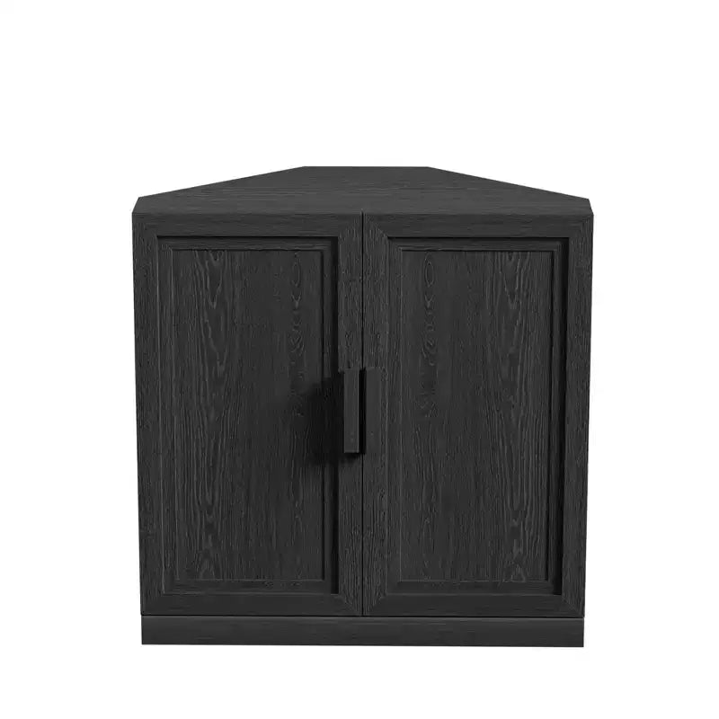 Meuble d'angle avec étagères réglables Buffet Vaisselier Meuble de cuisine et de salle à manger avec portes en bois - 31H x 31L, 36H x 31L