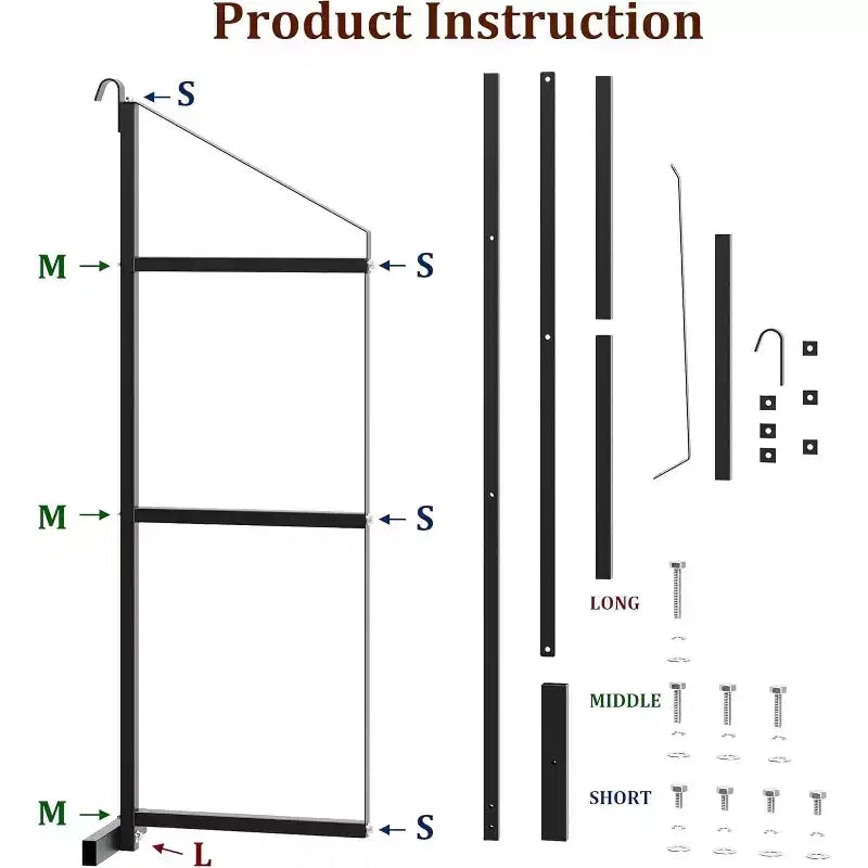Étagère de rangement robuste en acier à 3 niveaux pour conteneur maritime, 22x60, capacité de 1100 lb, support de rangement suspendu pour conteneurs et garages