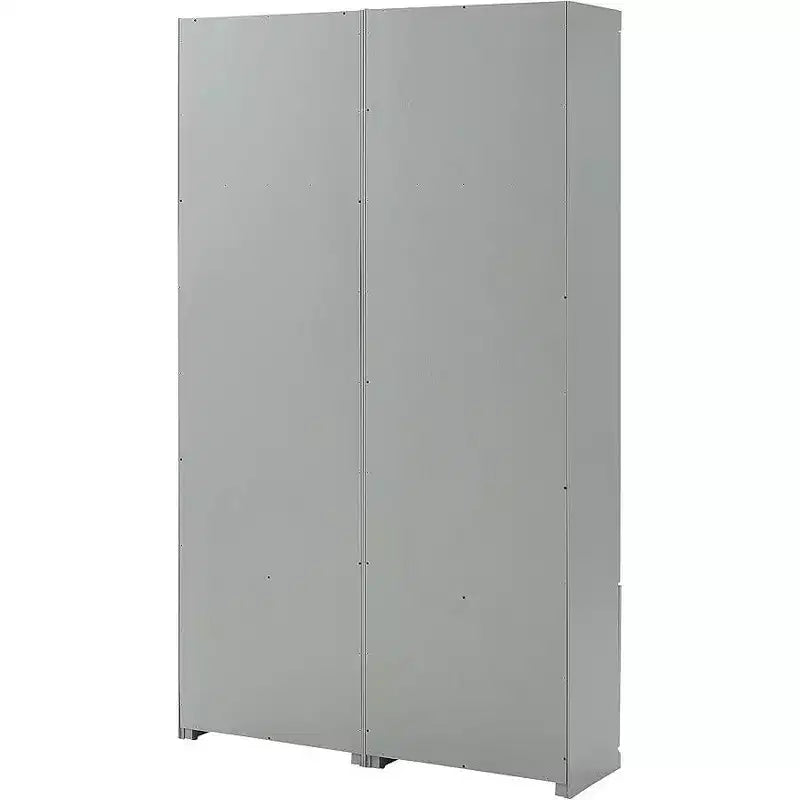 Armoires de rangement utilitaires en métal de 188 cm de hauteur et 31,75 cm de largeur avec 2 portes et 3 étagères