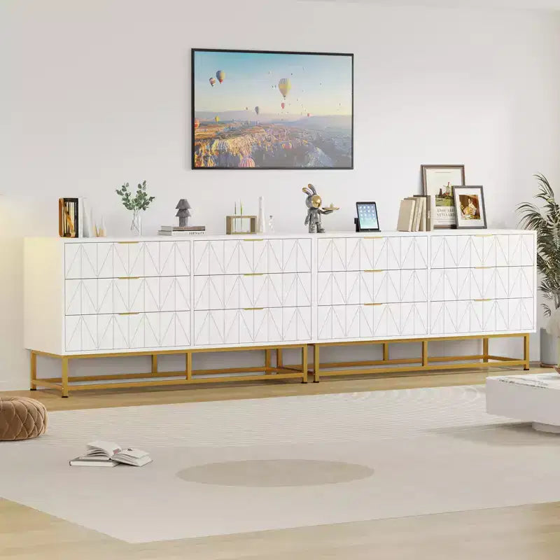 Commodes modernes Commode en tissu à 6 tiroirs, Meuble de rangement compact pour chambre, Table de chevet étroite