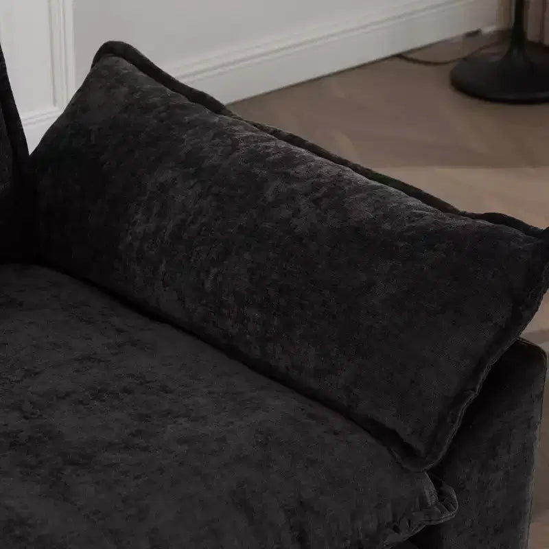 Canapé modulable nuage, canapé sectionnel moderne, coussin d'assise double couche confortable, tissu chenille respirant