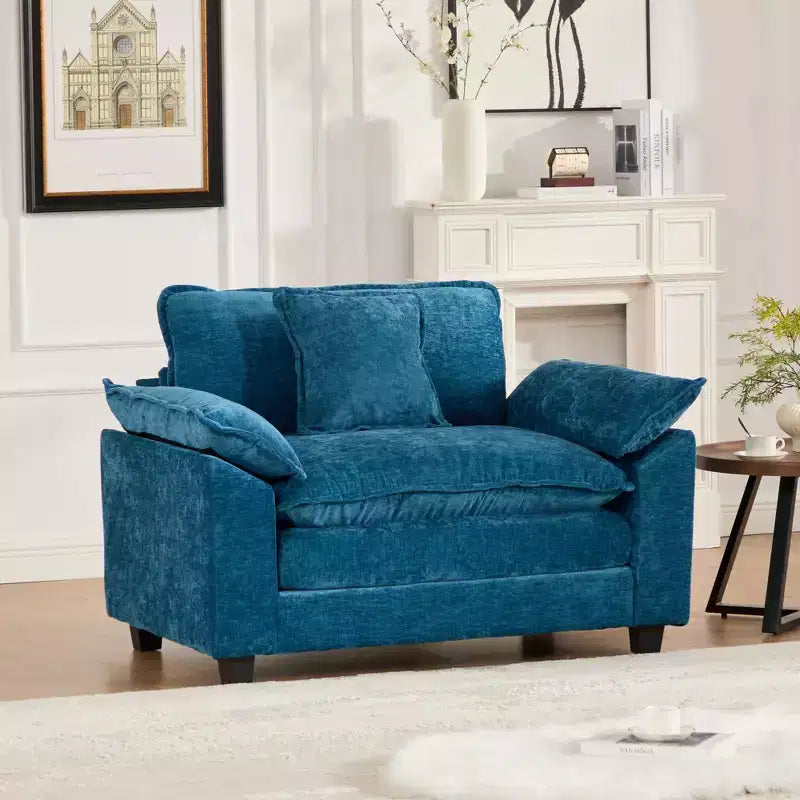 Canapé modulable nuage, canapé sectionnel moderne, coussin d'assise double couche confortable, tissu chenille respirant