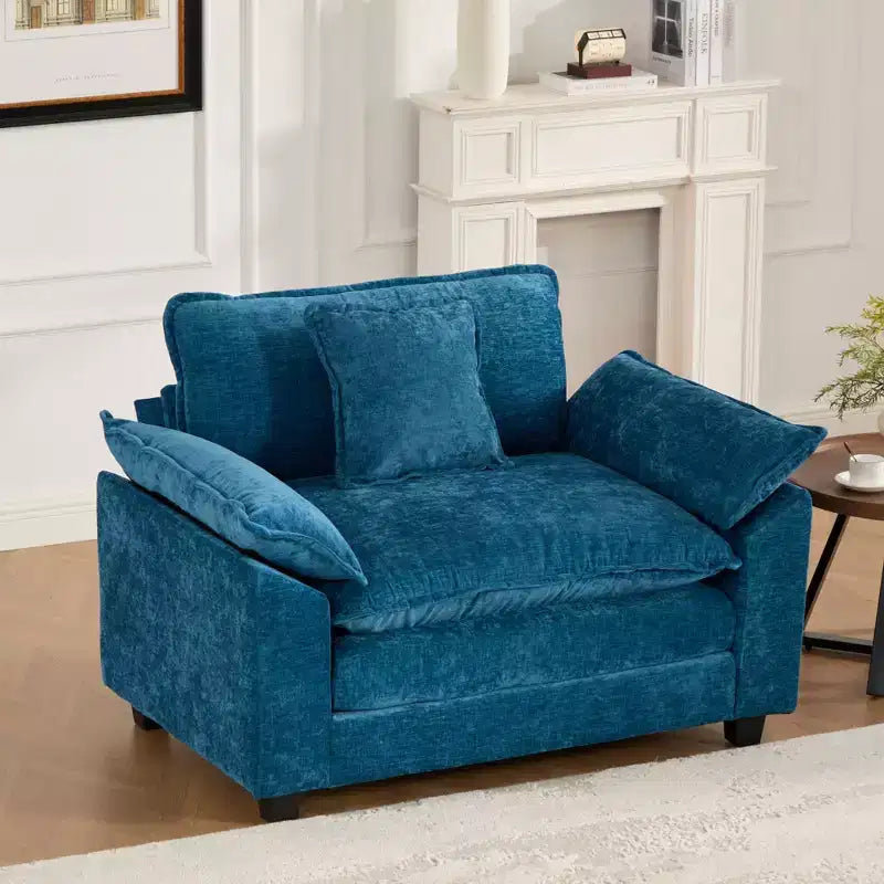 Canapé modulable nuage, canapé sectionnel moderne, coussin d'assise double couche confortable, tissu chenille respirant