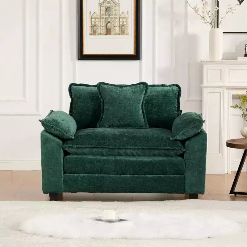 Canapé modulable nuage, canapé sectionnel moderne, coussin d'assise double couche confortable, tissu chenille respirant