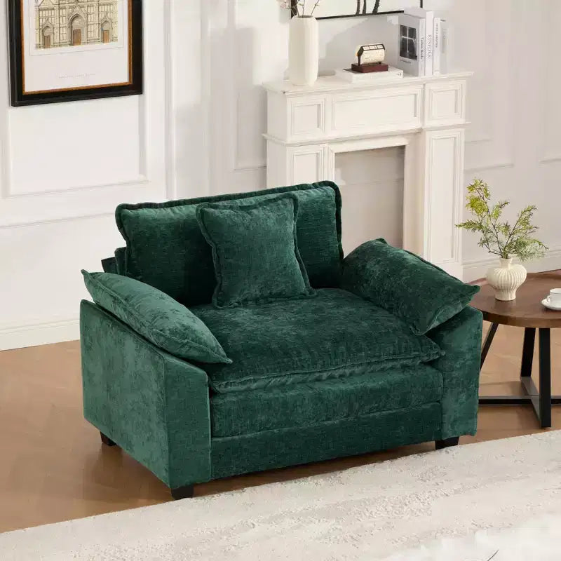 Canapé modulable nuage, canapé sectionnel moderne, coussin d'assise double couche confortable, tissu chenille respirant