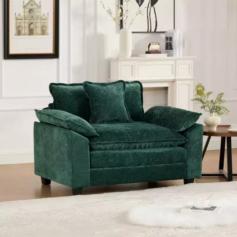 Canapé modulable nuage, canapé sectionnel moderne, coussin d'assise double couche confortable, tissu chenille respirant