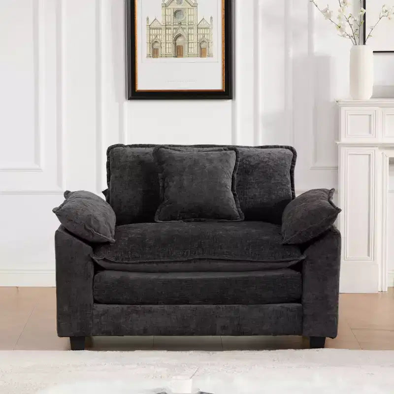 Canapé modulable nuage, canapé sectionnel moderne, coussin d'assise double couche confortable, tissu chenille respirant