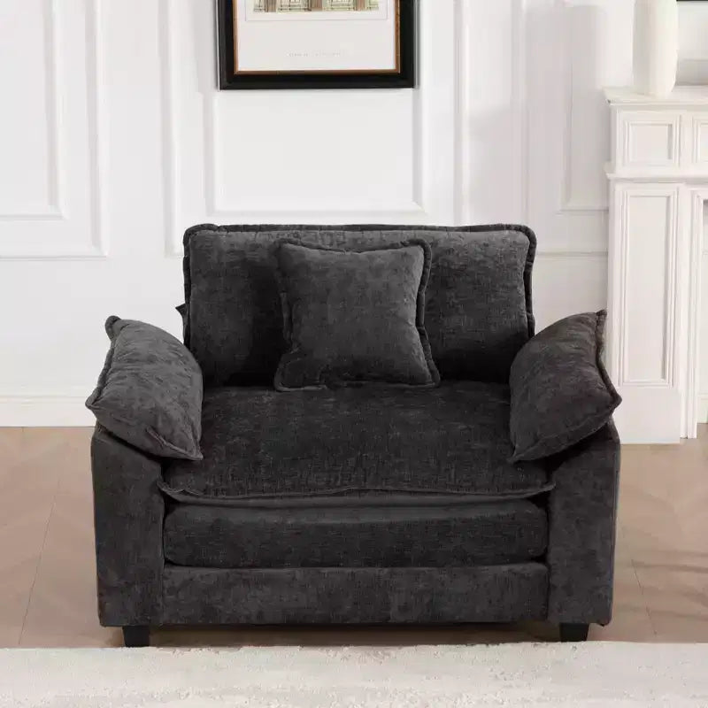 Canapé modulable nuage, canapé sectionnel moderne, coussin d'assise double couche confortable, tissu chenille respirant