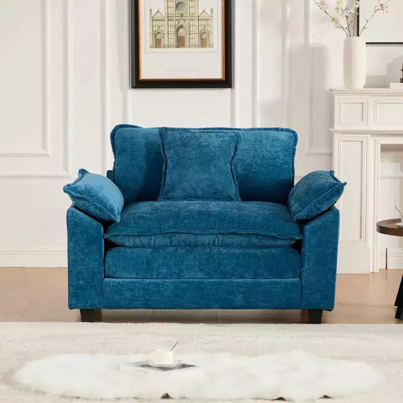 Canapé modulable nuage, canapé sectionnel moderne, coussin d'assise double couche confortable, tissu chenille respirant