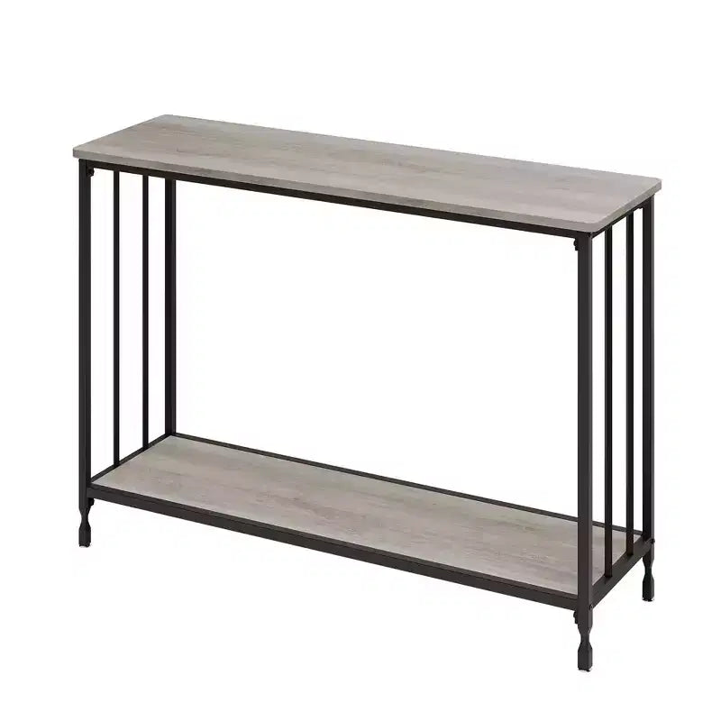 Table console de 33,5 pouces, tables d'appoint étroites, table de couloir industrielle, table derrière le canapé, pour salon, chambre à coucher