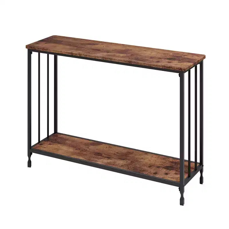 Table console de 33,5 pouces, tables d'appoint étroites, table de couloir industrielle, table derrière le canapé, pour salon, chambre à coucher