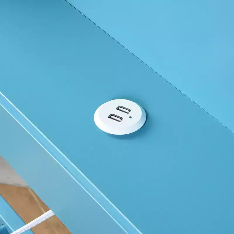 Lit de repos en métal une place avec tête de lit bibliothèque, lit de repos avec lit gigogne et ports USB, lit de repos capitaine une place avec étagères de rangement