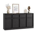 62.4 in Large Coffee Cabinet with Storage  Sideboard Buffet Cabinet with 4 Drawers & 4 Doors, Modern Buffet Table for Kitchen