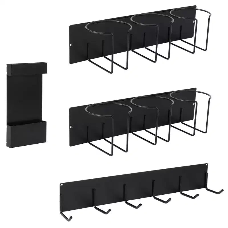 Magnetic Cup Holder for Refrigerator Side - Modular Space-Saving Organizer, Adjustable Strong Hold for Cups, Utensils (Fits Cups Under 8Cm Diameter)