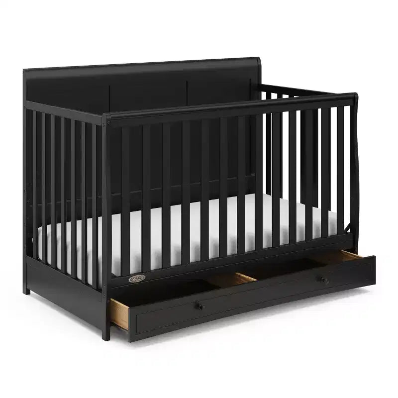 Lit de bébé convertible 4-en-1 Asheville avec tiroir