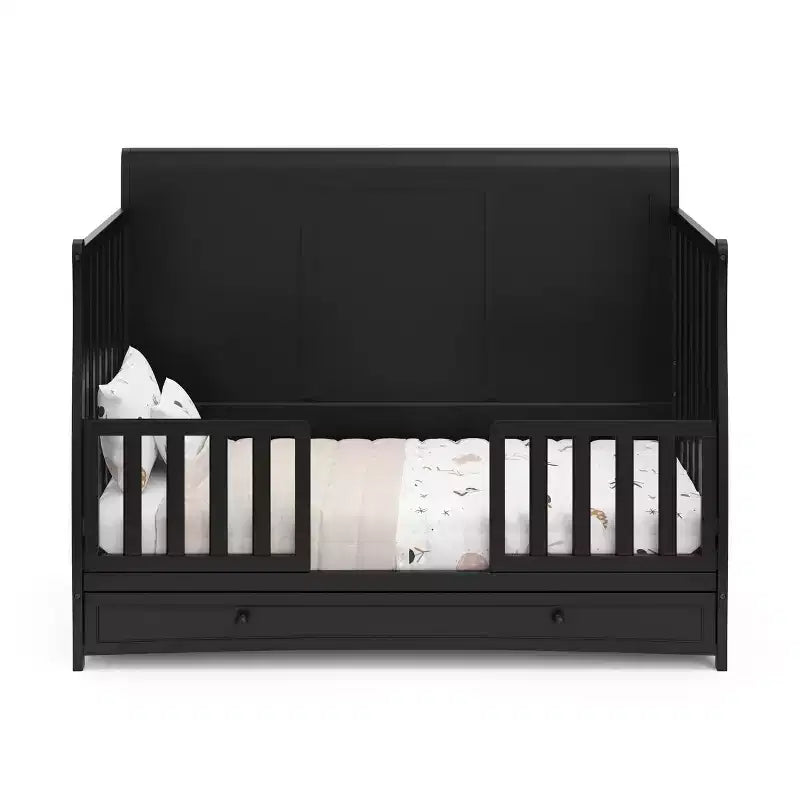 Lit de bébé convertible 4-en-1 Asheville avec tiroir