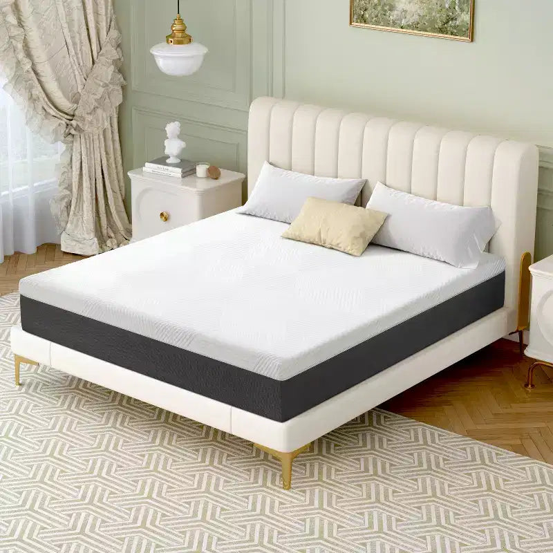 Matelas en mousse à mémoire de forme 12 pouces dans une boîte, doux et respirant, toucher doux