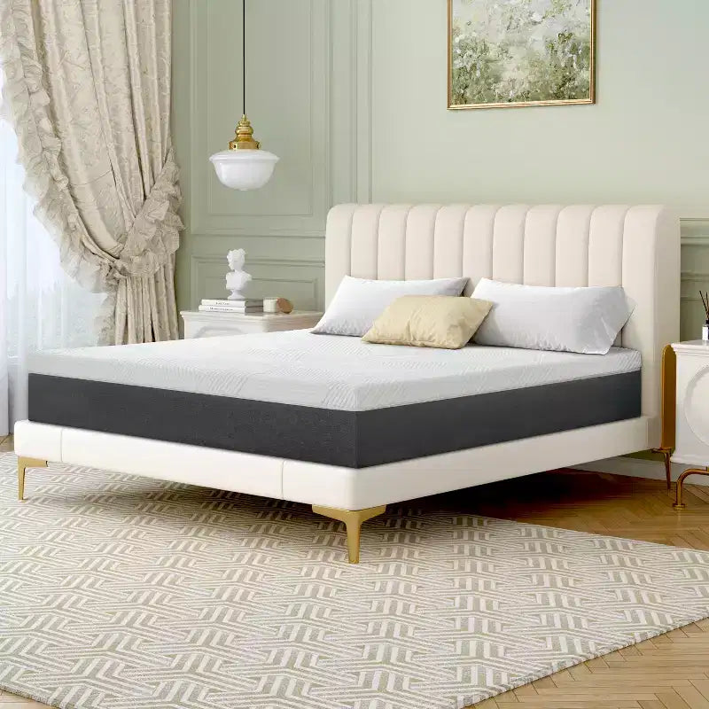 Matelas en mousse à mémoire de forme 12 pouces dans une boîte, doux et respirant, toucher doux