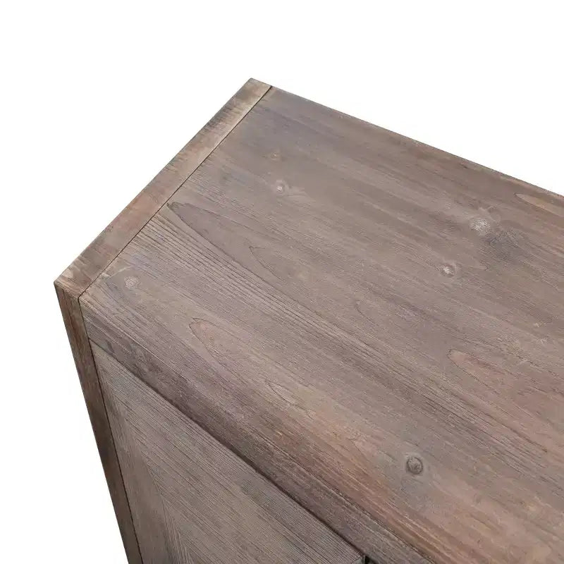 Buffet console rétro à 4 portes, grand meuble de rangement de cuisine, table console élégante pour entrée avec étagères réglables