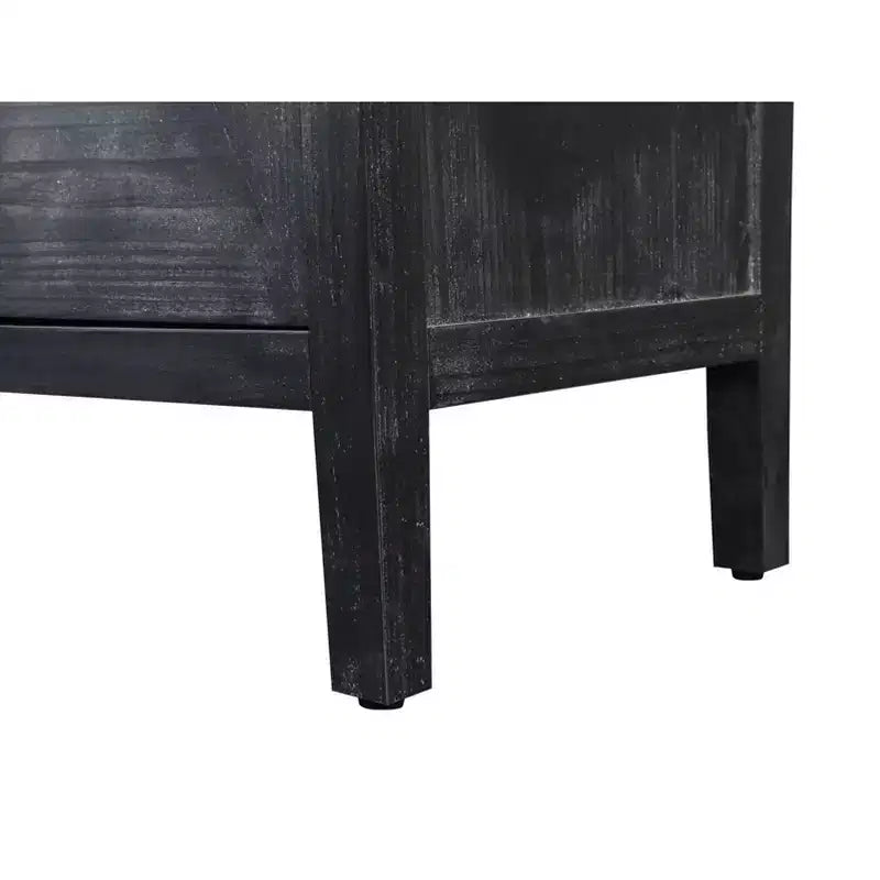 Buffet console rétro à 4 portes, grand meuble de rangement de cuisine, table console élégante pour entrée avec étagères réglables