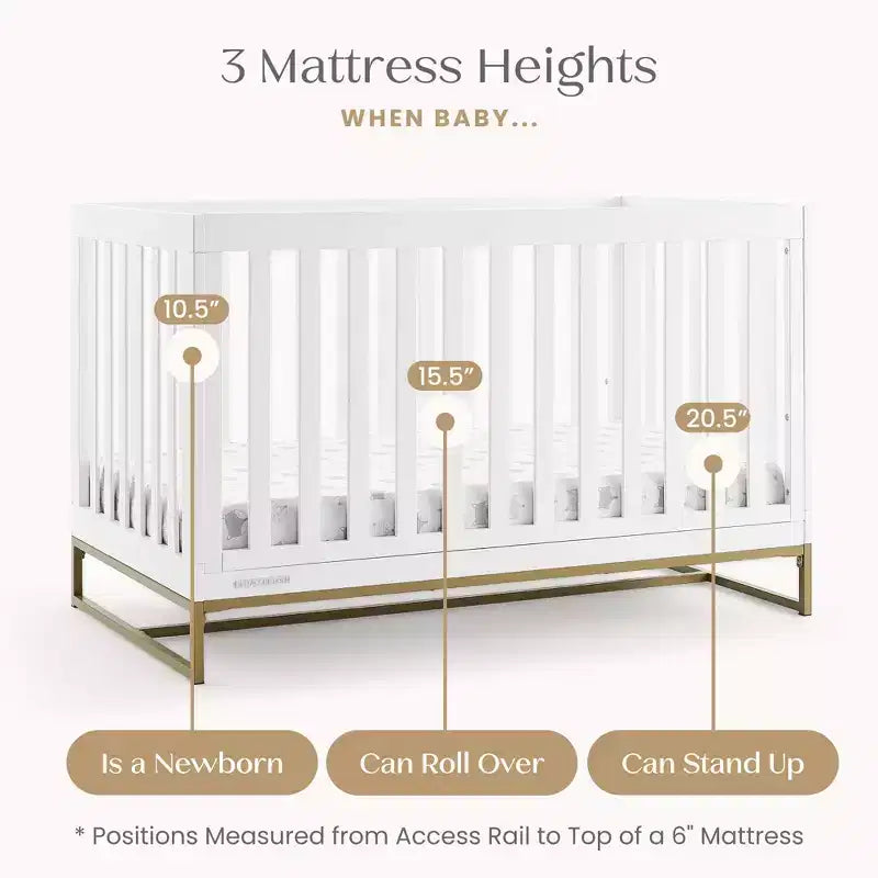Lit de bébé 4-en-1 avec conversion en lit de jour