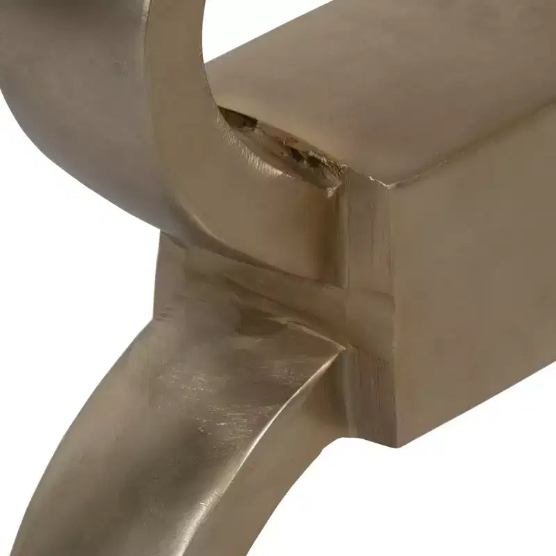 Table d'appoint moderne avec plateau en marbre blanc et base métallique sculpturale – Table d'appoint ronde contemporaine pour tout décor d'intérieur – 24, Blanc et Or