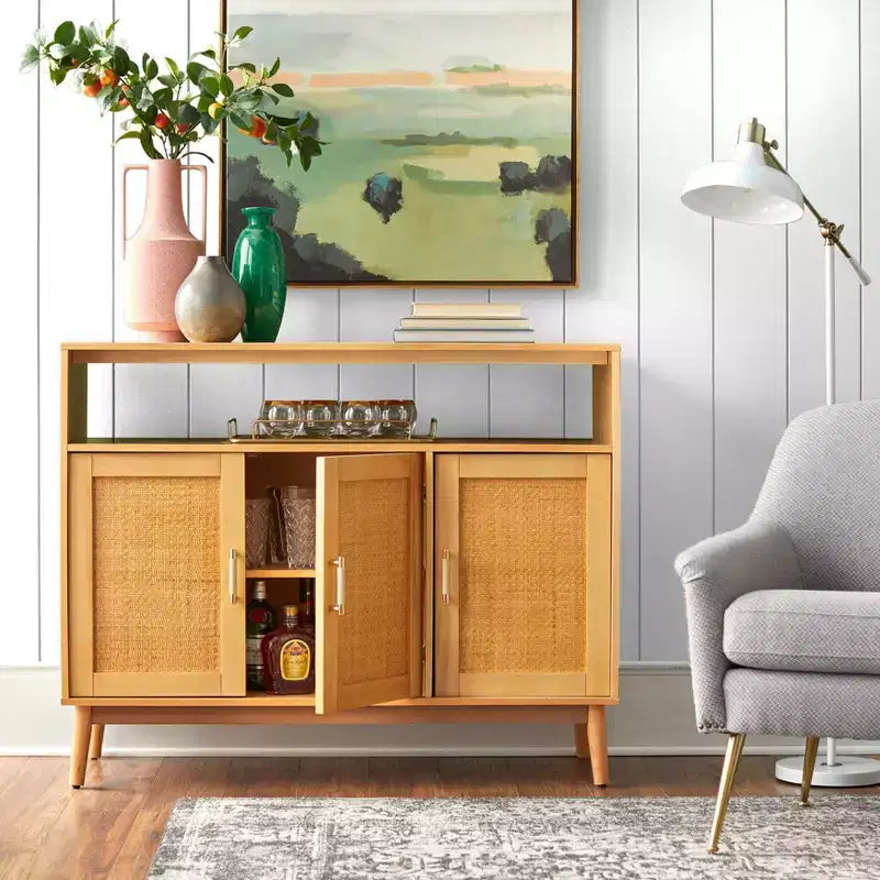 Enfilade : Buffet console, Étagères réglables