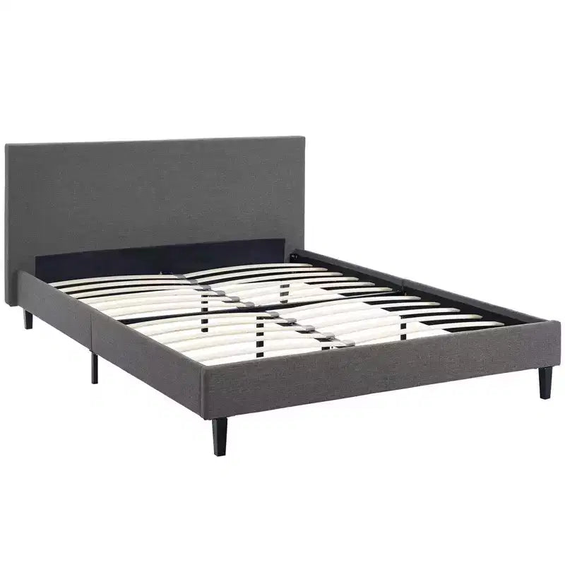 Lit double en tissu