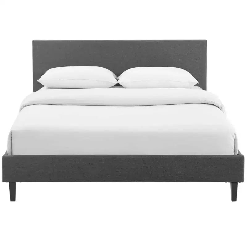 Lit double en tissu