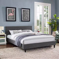 Lit double en tissu